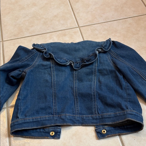 Janie and Jack Blue Denim Jacket with Gold Buttons - Picture 7 of 7